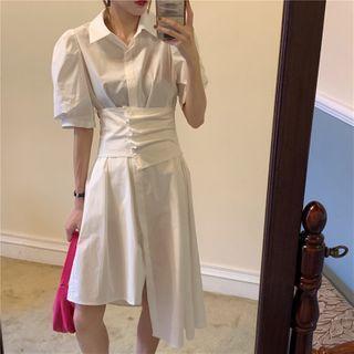 Plain Asymmetrical Dress