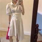 Plain Asymmetrical Dress