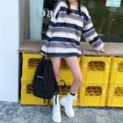 Long-sleeve Striped Loose Fit T-shirt