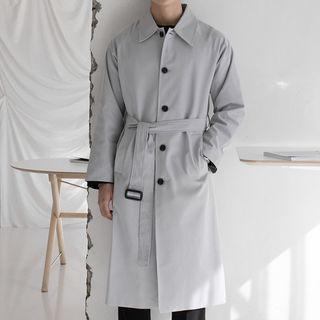 Raglan-sleeve Mac Coat With Belt