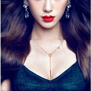 Lettering Drop Necklace