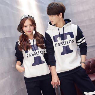 Set: Couple Printed Hoodie + Sweatpants