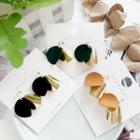 Alloy Curved Disc Earring
