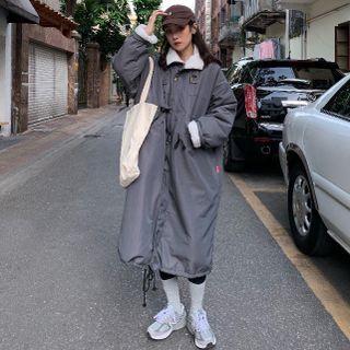 Padded Trench Coat Gray - One Size