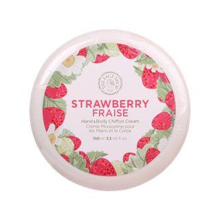 The Face Shop - Strawberry Fraise Hand & Body Chiffon Cream 100ml