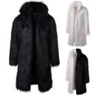 Faux-fur Loose Coat