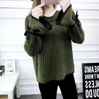 Bell-sleeve Thick Sweater