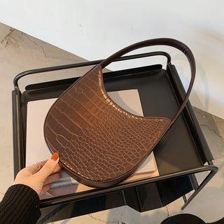 Panel Woven Crossbody Bag