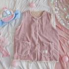 Reversible Corduroy Button-up Vest