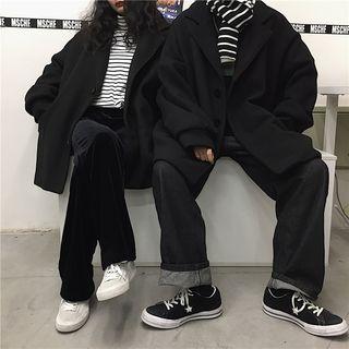 Couple-matching Single-breasted Coat