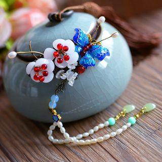 Wedding Butterfly Gemstone Hair Clip