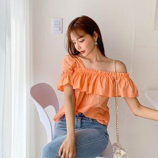 Asymmetric Off-shoulder Blouse