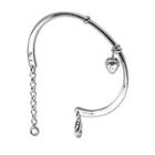 Bling Bling Platinum Plated 925 Silver Strawberry Charm Bangle (55mm)