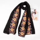 Floral Embroidery Shawl