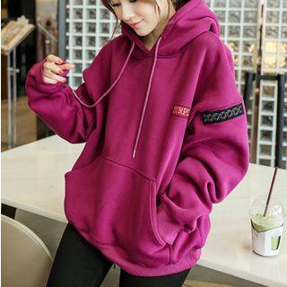 Letter Patch Hoodie