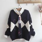 Argyle Sweater / Shirt / Set