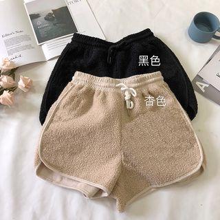Fleece Plain Shorts