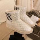 Quilted Platform Short Snow Boots