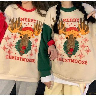 Long-sleeve Christmas Printed Sweatshirt