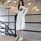 Loose-fit Long-sleeve Zip Dress