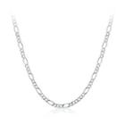 Fashion Simple Figaro Necklace 50cm Silver - One Size
