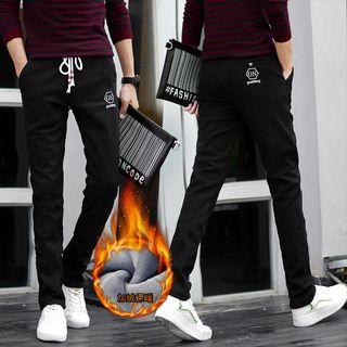 Fleece Lined Slim Fit Pants