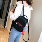 Applique Linen Backpack