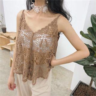 Spaghetti Strap Crochet Top