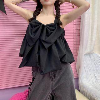 Bow Accent Flowy Camisole Top