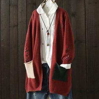 Applique Embroidered Cardigan