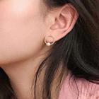 Circle Stud Earring As Shown In Figure - One Size
