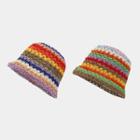 Rainbow Knit Bucket Hat
