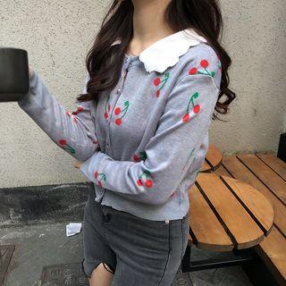 Cherry Pattern Cardigan