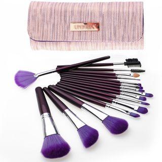 Makeup Brush Set (16 Pcs + Bag)