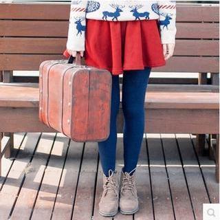 Fleece Lined A-line Skirt