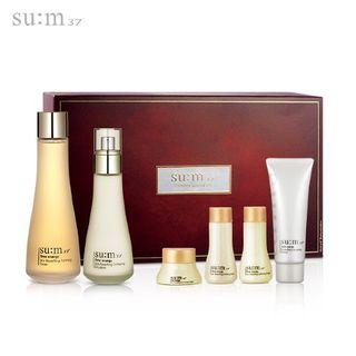 Su:m37 - Time Energy Special Set: Skin Resetting Refining Toner 160ml + 20ml + Softening Emulsion 90ml + 20ml + Moist Firming Cream 10ml + Skin Saver Essential Cleansing Foam 40ml 6pcs
