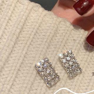 Rectangle Rhinestone Earring
