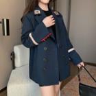 Embroider Button-up Oversize Blazer