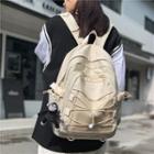 Mesh Pocket Plain Zip Backpack / Bag Charm
