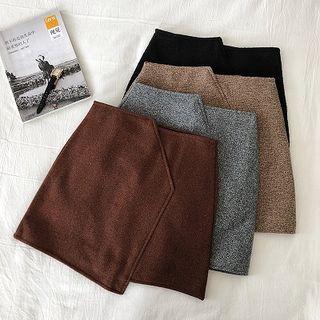 Asymmetric High-waist Acrylic Skirt