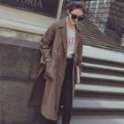 Tie-cuff Trench Coat With Sash