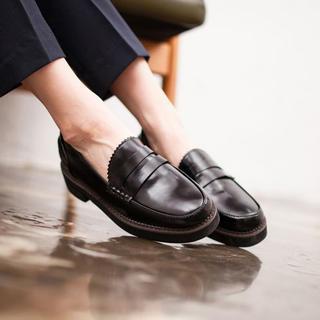 Patent Penny Loafers