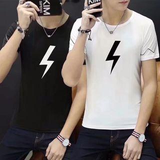 Lightening Print Short-sleeve T-shirt