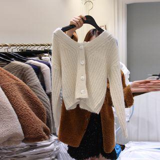 Tie-back V-neck Cardigan