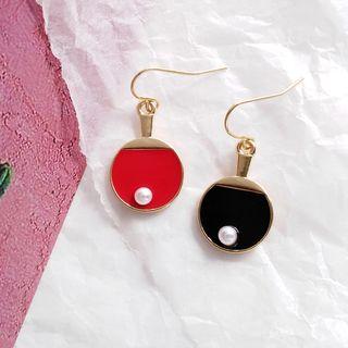 Faux Pearl Table Tennis Dangle Earring