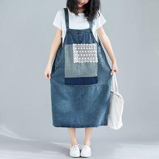 Denim Midi Jump Dress