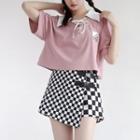 Short-sleeve Polo Shirt / Checkerboard Mini Skort (various Designs)