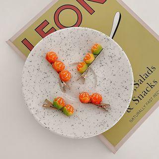Orange Resin Hair Clip (various Designs)