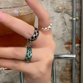 Retro Plaid Ring