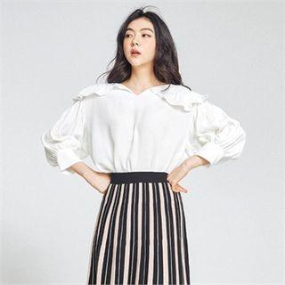 Ruffled-collar Blouse